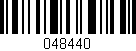 Código de barras (EAN, GTIN, SKU, ISBN): '048440'