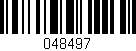 Código de barras (EAN, GTIN, SKU, ISBN): '048497'