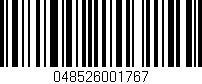 Código de barras (EAN, GTIN, SKU, ISBN): '048526001767'