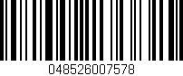 Código de barras (EAN, GTIN, SKU, ISBN): '048526007578'