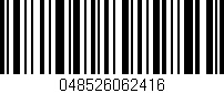 Código de barras (EAN, GTIN, SKU, ISBN): '048526062416'