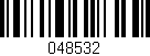 Código de barras (EAN, GTIN, SKU, ISBN): '048532'