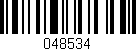 Código de barras (EAN, GTIN, SKU, ISBN): '048534'
