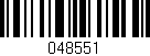 Código de barras (EAN, GTIN, SKU, ISBN): '048551'