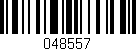 Código de barras (EAN, GTIN, SKU, ISBN): '048557'