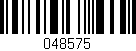 Código de barras (EAN, GTIN, SKU, ISBN): '048575'