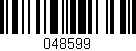 Código de barras (EAN, GTIN, SKU, ISBN): '048599'