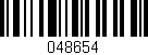 Código de barras (EAN, GTIN, SKU, ISBN): '048654'