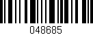 Código de barras (EAN, GTIN, SKU, ISBN): '048685'