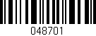 Código de barras (EAN, GTIN, SKU, ISBN): '048701'