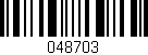 Código de barras (EAN, GTIN, SKU, ISBN): '048703'