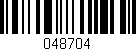 Código de barras (EAN, GTIN, SKU, ISBN): '048704'