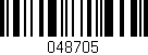 Código de barras (EAN, GTIN, SKU, ISBN): '048705'