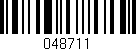 Código de barras (EAN, GTIN, SKU, ISBN): '048711'