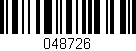 Código de barras (EAN, GTIN, SKU, ISBN): '048726'
