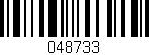 Código de barras (EAN, GTIN, SKU, ISBN): '048733'