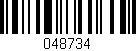Código de barras (EAN, GTIN, SKU, ISBN): '048734'