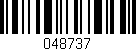 Código de barras (EAN, GTIN, SKU, ISBN): '048737'