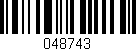 Código de barras (EAN, GTIN, SKU, ISBN): '048743'