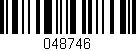 Código de barras (EAN, GTIN, SKU, ISBN): '048746'