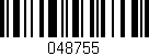 Código de barras (EAN, GTIN, SKU, ISBN): '048755'