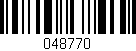 Código de barras (EAN, GTIN, SKU, ISBN): '048770'