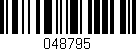 Código de barras (EAN, GTIN, SKU, ISBN): '048795'