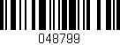 Código de barras (EAN, GTIN, SKU, ISBN): '048799'
