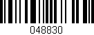 Código de barras (EAN, GTIN, SKU, ISBN): '048830'