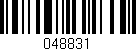 Código de barras (EAN, GTIN, SKU, ISBN): '048831'