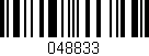 Código de barras (EAN, GTIN, SKU, ISBN): '048833'