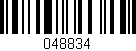 Código de barras (EAN, GTIN, SKU, ISBN): '048834'