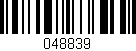 Código de barras (EAN, GTIN, SKU, ISBN): '048839'