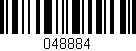 Código de barras (EAN, GTIN, SKU, ISBN): '048884'