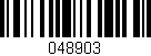 Código de barras (EAN, GTIN, SKU, ISBN): '048903'