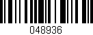 Código de barras (EAN, GTIN, SKU, ISBN): '048936'
