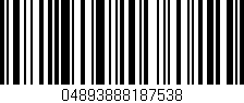 Código de barras (EAN, GTIN, SKU, ISBN): '04893888187538'