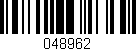 Código de barras (EAN, GTIN, SKU, ISBN): '048962'