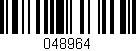 Código de barras (EAN, GTIN, SKU, ISBN): '048964'