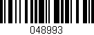 Código de barras (EAN, GTIN, SKU, ISBN): '048993'