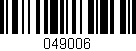 Código de barras (EAN, GTIN, SKU, ISBN): '049006'
