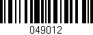 Código de barras (EAN, GTIN, SKU, ISBN): '049012'
