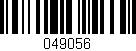 Código de barras (EAN, GTIN, SKU, ISBN): '049056'