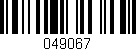 Código de barras (EAN, GTIN, SKU, ISBN): '049067'