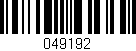 Código de barras (EAN, GTIN, SKU, ISBN): '049192'