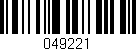 Código de barras (EAN, GTIN, SKU, ISBN): '049221'