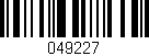 Código de barras (EAN, GTIN, SKU, ISBN): '049227'