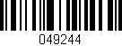 Código de barras (EAN, GTIN, SKU, ISBN): '049244'