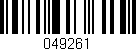 Código de barras (EAN, GTIN, SKU, ISBN): '049261'