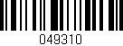 Código de barras (EAN, GTIN, SKU, ISBN): '049310'